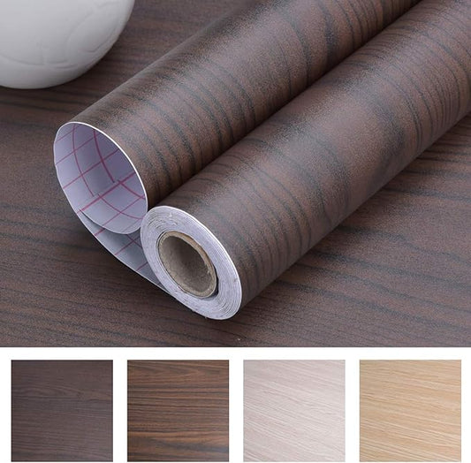 Art3d Self-Adhesive Contact Paper Countertops (200"x24", Glossy Walnut 1)