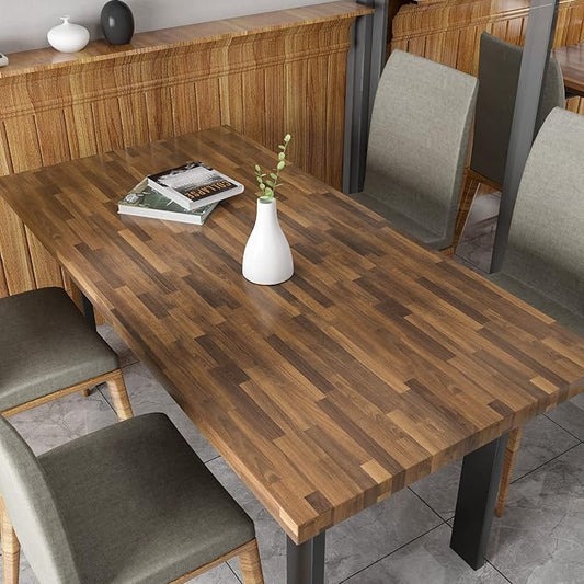 CRE8TIVE Brown Wood Contact Paper for Cabinets Butcher Block Contact Paper Shiplap Peel and Stick Wallpaper Removable Self Adhesive Wood Grain Vinyl Roll for Kitchen Countertops Bedroom Drawer 12"x80"
