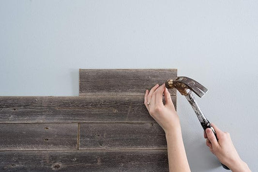 BARNWOODUSA Rustic Farmhouse Reclaimed Bundle 12 inch Plank Wall Panels RemodelingDIY Repurposed Decoration Shiplap Natural Weathered Gray Pack of 6 Planks