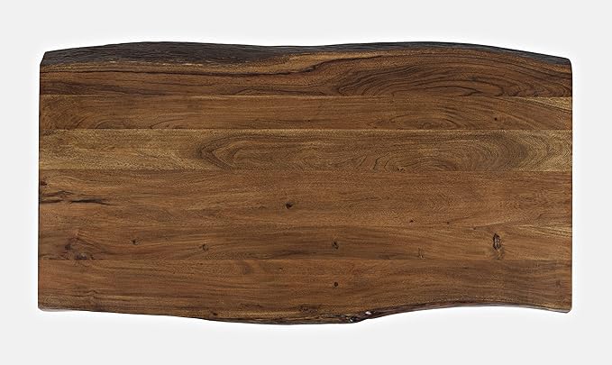 Jofran Nature's Edge 52" Farmhouse Dining Table - Solid Wood Counter Height Dining Table for Modern Homes, Chestnut