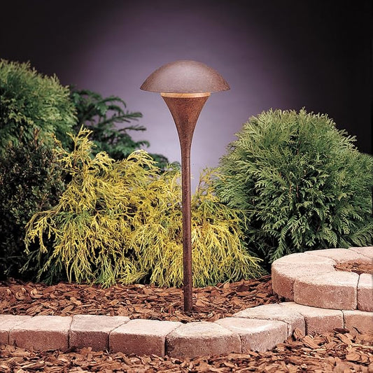 Kichler 15236TZT Eclipse Path & Spread 1-Light 120V, Textured Tannery Bronze