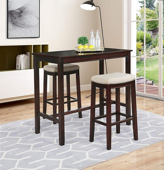 Linon Claridge Dark Espresso 42 inch Height Bar Table
