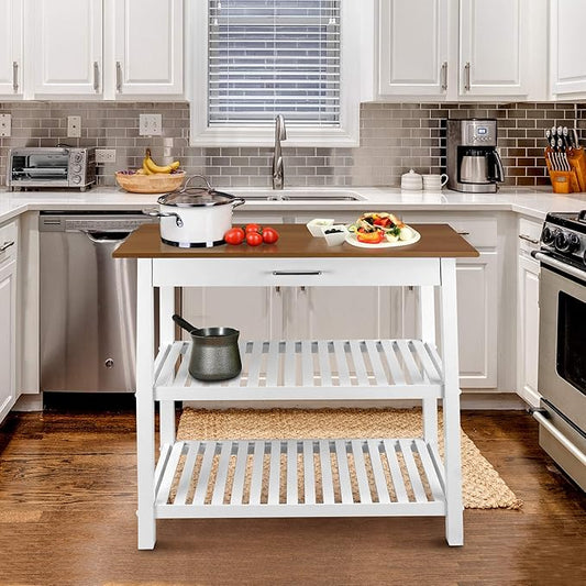 Kitchen Island with Solid American Cherry Top