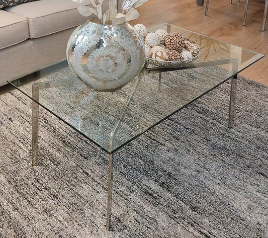 32" x 24" Tempered Glass Table Top with 3/8" Thickness, Pencil Polished Edge and Safety Corners Clear Surface Replacement for Dining, Coffee or Office Tables Scratch Resistant