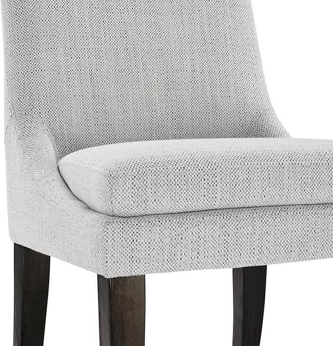 KISLOT Modern Dining Chair Set of 2 Upholstered Performance Fabric Mid Century Comfy Armlesschair for Kitchen Living Room,1 Box