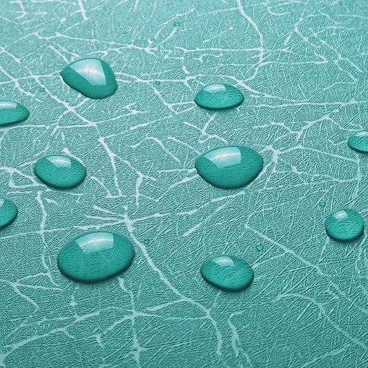 Safiyya 393"x 17.3" Peel and Stick Wallpaper Teal Silk Contact Paper Teal Self Adhesive Removable Wallpaper Solid Color Wallpaper for Bedroom Vinyl Rolls