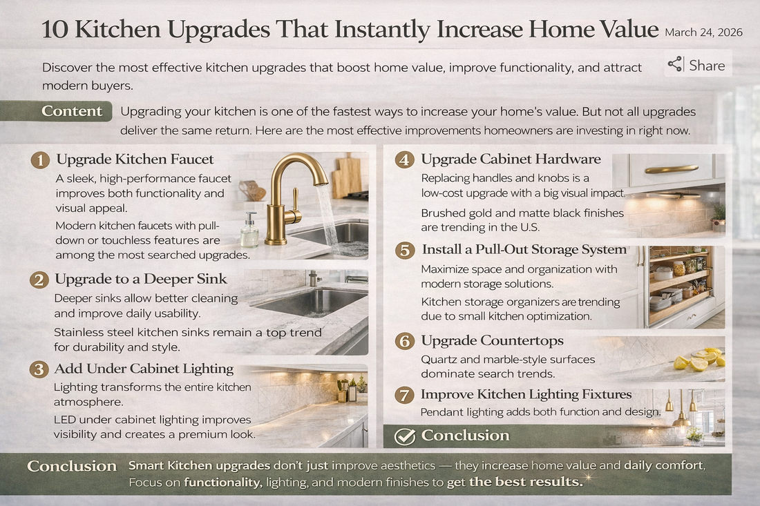 10 Kitchen Upgrades That Instantly Increase Home Value