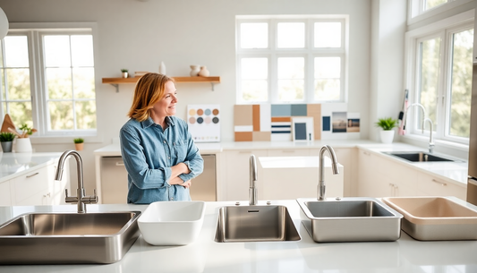 Kitchen sink buying guide featuring undermount, stainless steel, single bowl, and double bowl kitchen sink options