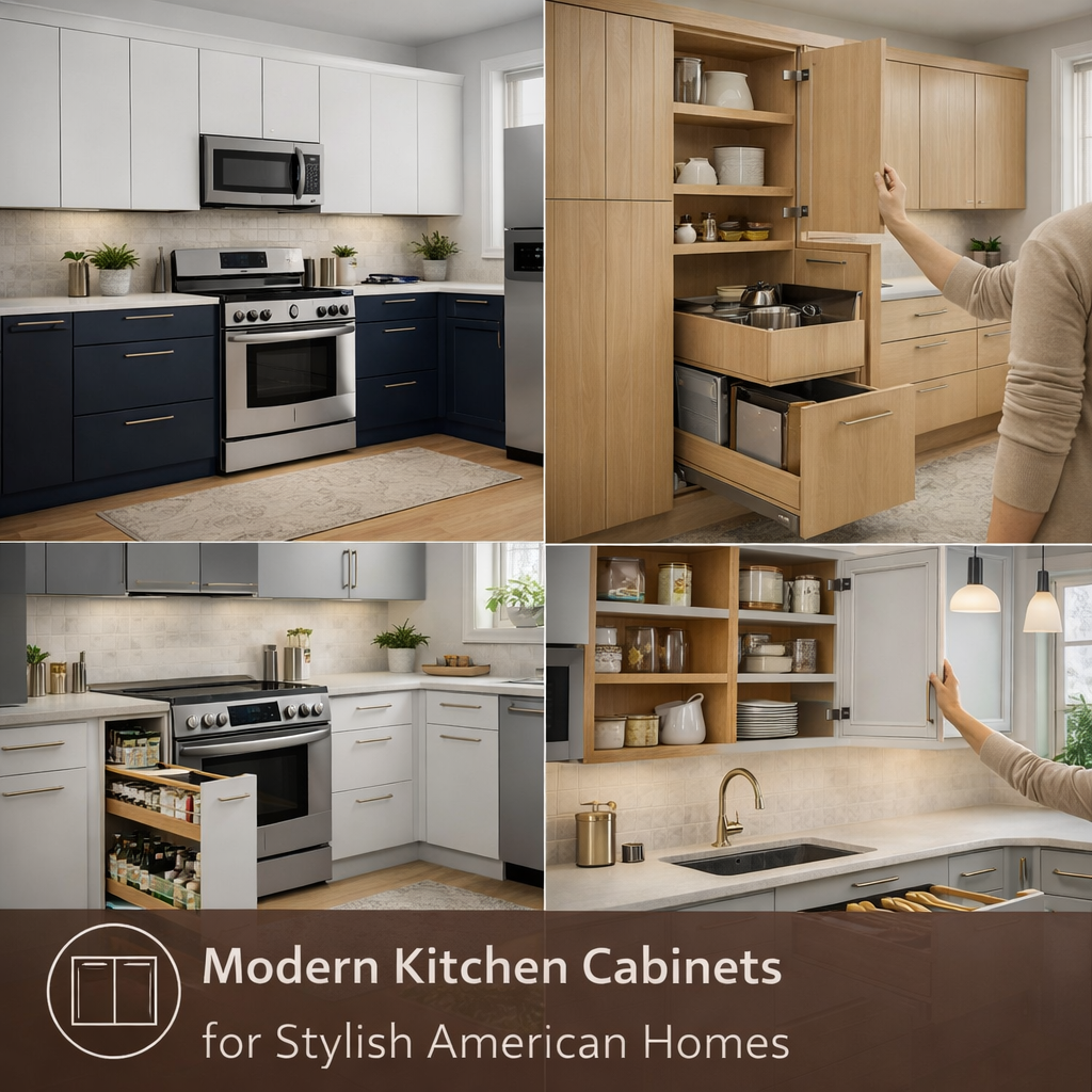 Modern Kitchen Cabinets for Stylish American Homes