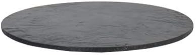 Kwik-Covers 36" Round Fitted Plastic Table Covers, Bundle of 5 (Black)