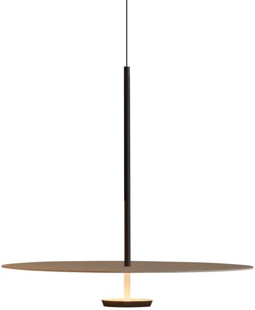 19.7'' Flying Saucer Pendant Light UFO Black Nordic MCM Mid Century Pendant Light Scandinavian Style Modern Minimalist Hanging Light Fixture for Dining Room Bedroom Kitchen Island Living Room