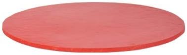 Kwik-Covers 36" Round Fitted Plastic Table Covers, Bundle of 5 (Red)