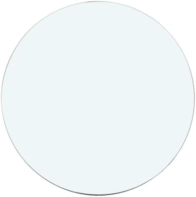 Round Glass Table Top,0.3" Inch Thick Tempered Pencil Edge Polish Glass Table Top 23.6"/31.5"/35.4"/39.4", Suitable for Dining, Coffee, Office, Side Table (Clear, 35.4")