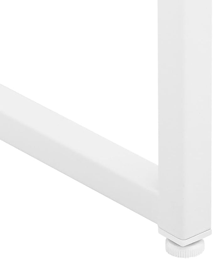 Modern White Steel Sideboard Buffet Cabinet 13.8 x 29.5 x 29.5 in, Lacquered Metal Storage Credenza with Adjustable Levelers, Sturdy Kitchen Pantry for Living Room Dining Nook