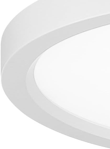 Minka Lavery 715-44-L Vantage LED Flush Mount, 1-Light, 30 Total Watts, 15-in H x 1-in W, White