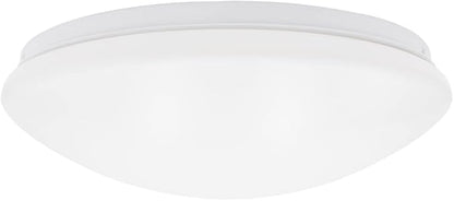Maxxima 14 in. LED Flush Mount Ceiling Mushroom Light Fixture - Indoor Dimmable Dome Light, 3000K Warm White, 1600 Lumens, Ideal for Bedroom, Kitchen, and Entryway
