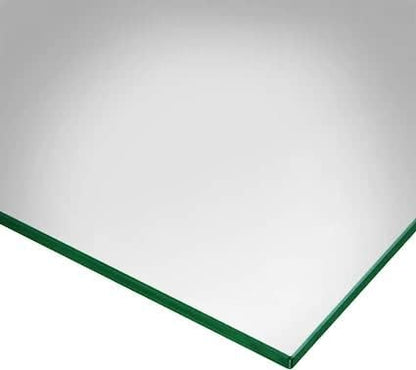 Dulles Glass 36 inch Square Glass Table Top - Tempered - 1/4" Thick Glass Surface, Safe Flat Polished, Eased Corners, Multipurpose for Dining Table, Patio, Coffee and End Table