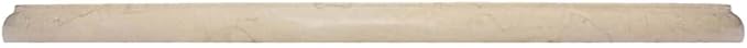 Cream Marble Table Top 19.7" Round Polished Natural Stone Surface, Easy Clean Heat Resistant Coffee or Dining Slab for Kitchen, Living Room and Patio
