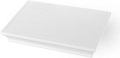 AHDECOR White Floating Shelves Wall Mounted, Deeper Wall Storage Shelf for Home Décor, Super Sturdy, Easy to Install, 12” Wide, 7.75” Deep