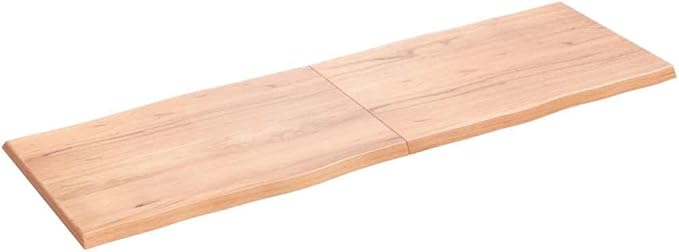 Solid Oak Table Top 70.9 x 23.6 in Live Edge Butcher Block Desktop Foldable Wood Counter for Dining Room Study Craft Workbench