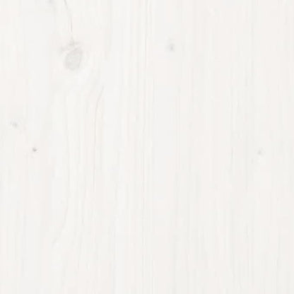 White Solid Pine Wood Bar Table, Durable Square Dining Table for Kitchen & Small Spaces, Tall Rustic Room Furniture