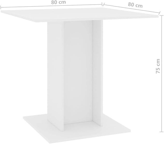 Chipboard Dining Table Sleek Modern Minimalist Home Kitchen Dinner Table Bistro Table Multifuntional Table for Living Room, Dining Room, Home Office 31.5"x31.5"x29.5"