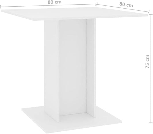 Chipboard Dining Table Sleek Modern Minimalist Home Kitchen Dinner Table Bistro Table Multifuntional Table for Living Room, Dining Room, Home Office 31.5"x31.5"x29.5"