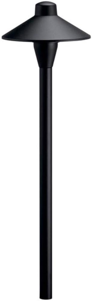 Black outdoor lamp post on a white background