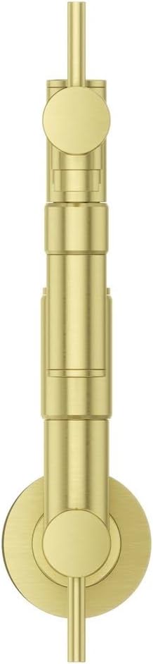 Pfister Lita Pot Filler Kitchen Faucet, 2-Handle, Wall Mounted, Single Hole, Brushed Gold Finish, GT533PFBG