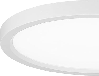 Minka Lavery 715-44-L Vantage LED Flush Mount, 1-Light, 30 Total Watts, 15-in H x 1-in W, White