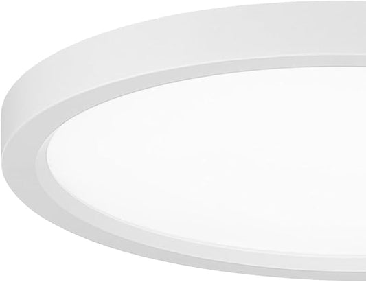 Minka Lavery 715-44-L Vantage LED Flush Mount, 1-Light, 30 Total Watts, 15-in H x 1-in W, White