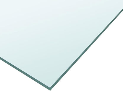 Square Tempered Glass Table Top 24 x 24 in Modern Clear Surface for Coffee Dining Desk Workbench Indoor Outdoor Use