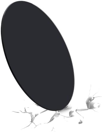 Round Glass Table Top,0.3" Inch Thick Tempered Pencil Edge Polish Glass Table Top 23.6"/31.5"/35.4"/39.4", Suitable for Dining, Coffee, Office, Side Table (Black, 31.5")