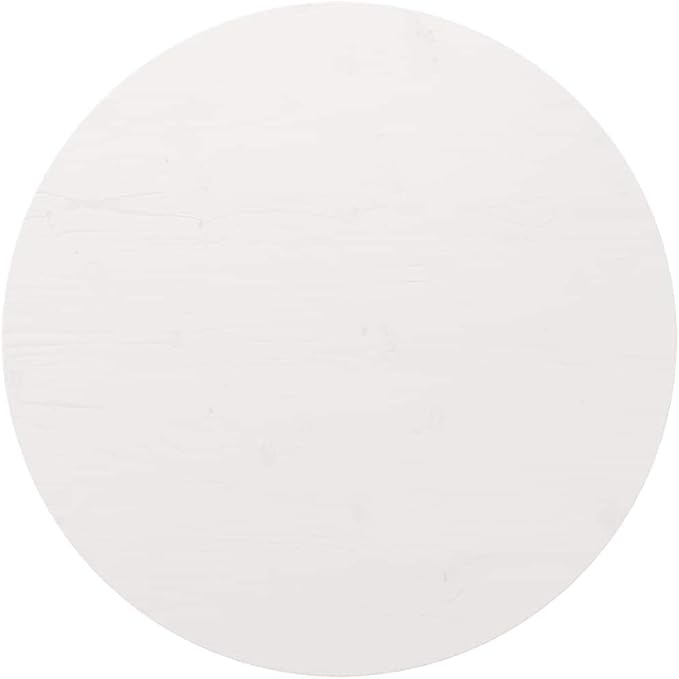 White round object on a white background