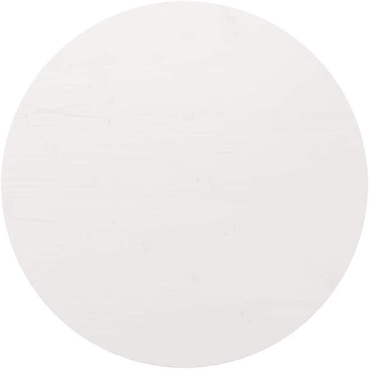 White round object on a white background