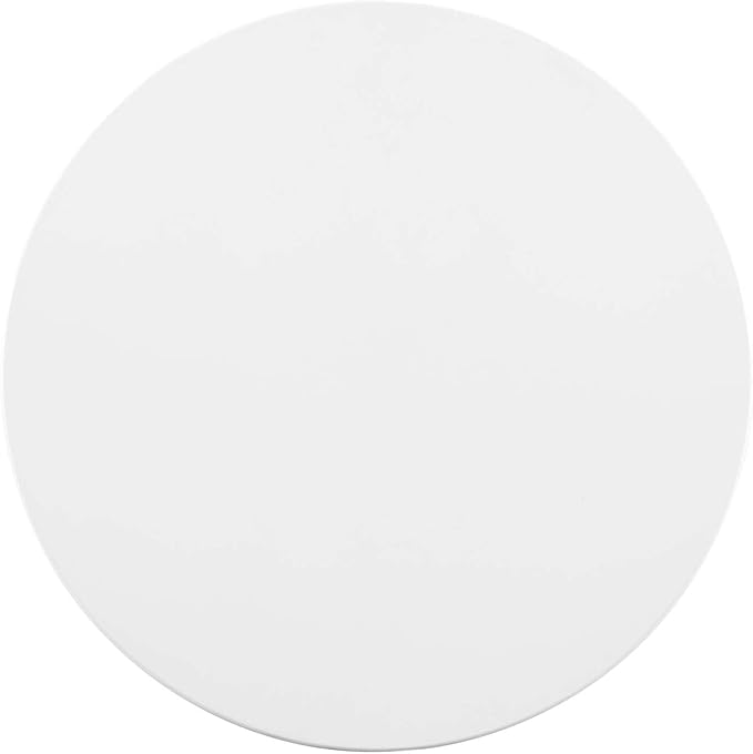 Modway Verne Round Modern 28" Dining Table in Gold White