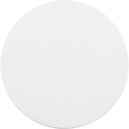 Modway Verne Round Modern 28" Dining Table in Gold White