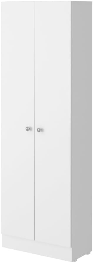 GOWE White and Light Oak 4-Door 2-Piece Kitchen Set, Kitchen Island and Pantry Cabinet