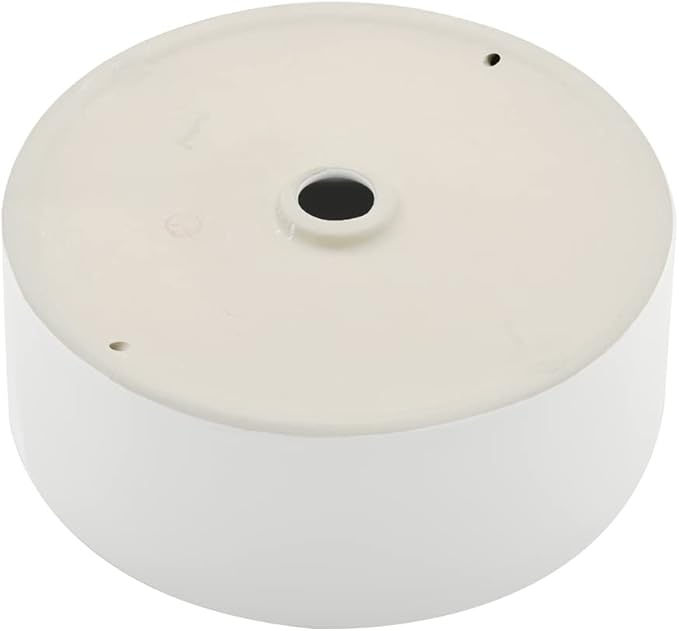 White Round Vessel Sink, BoomHoze 16"x16" Modern Countertop Circle White Porcelain Ceramic Bathroom Sink Above Counter Art Washing Basin