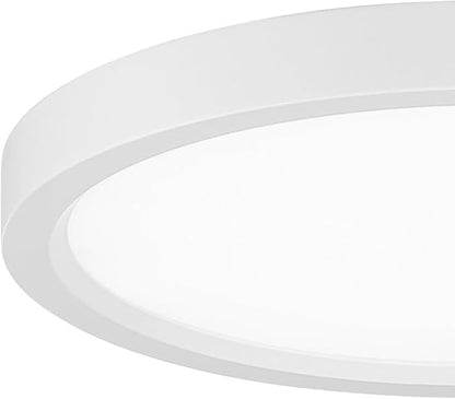 Minka Lavery 711-44-L Vantage LED Flush Mount, 1-Light, 20 Total Watts, 11-in H x 1-in W, White