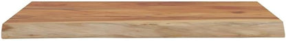 Solid Acacia Wood Live Edge Shelf Wall Mounted for Decorative Items with Shelf Supporting 165.3 lbs, Rustic Wall for Living Room, Brown Acacia Wood 15.7 x 11.8 x 1.0 Inches