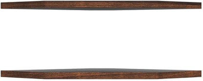 Homode Corner Shelf Wall Mount, Set of 2 Floating Corner Shelf Organizer for TV Accessories, Speaker, Cable Box, Game Console, Storage for Bathroom Kitchen Living Room Bedroom, Rustic Brown