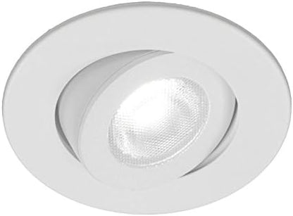 NICOR Lighting 2 inch LED Gimbal Downlight in White, 3000K (DLG2-10-120-3K-WH)