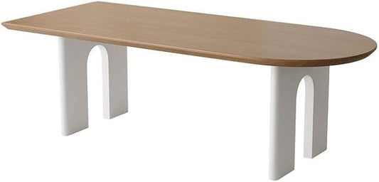 Dining Room Table Solid Wood Island Table Restaurant Dining Table Rectangular Wall-Mounted Oval Home Desk Large Plate Dining Table Modern Dining Table(180cm)