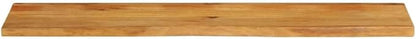 Solid Mango Wood Live Edge Table Top Extra Long Durable for Dining and Kitchen, Rustic Mango Wood Table Top 71 x 15.7 x 1 Inches
