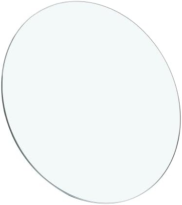 Round Glass Table Top,0.3" Inch Thick Tempered Pencil Edge Polish Glass Table Top 23.6"/31.5"/35.4"/39.4", Suitable for Dining, Coffee, Office, Side Table (Clear, 39.4")