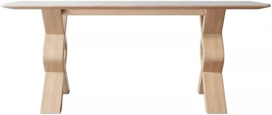 ULTRAWAVE Dining Table Nordic Restaurant Island Table Solid Wood Rectangular Dining Table Home Office Desk Kitchen Tables