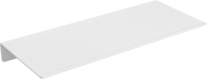 Danpoo White Floating Shelf for Wall Storage, Metal Wall Shelf for Living Room/Bathroom/Kitchen/Bedroom, 12” Small Display Shelf for Collectibles