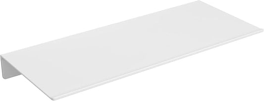 Danpoo White Floating Shelf for Wall Storage, Metal Wall Shelf for Living Room/Bathroom/Kitchen/Bedroom, 12” Small Display Shelf for Collectibles