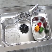 Stainless Steel Dishpan 9.9L/ Large Washing-up Bowl 9.9L, Multipurpose Kitchen Sink Bowl, Dish Tub, Vegetable Washing Basin (15.35L x 11.8W x 4.72H inches)